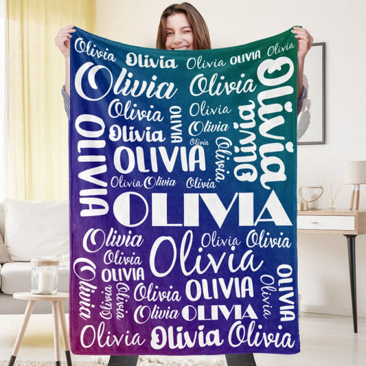 Custom Name Blanket Unique Gift for Family - AlexEcomStore