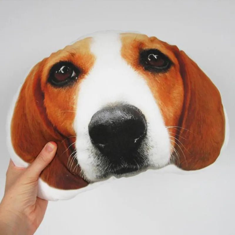 Custom Pet Photo Pillow, Custom Pet Face Pillow, 3D Portrait Pillow - AlexEcomStore