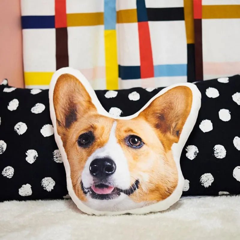 Custom Pet Photo Pillow, Custom Pet Face Pillow, 3D Portrait Pillow - AlexEcomStore