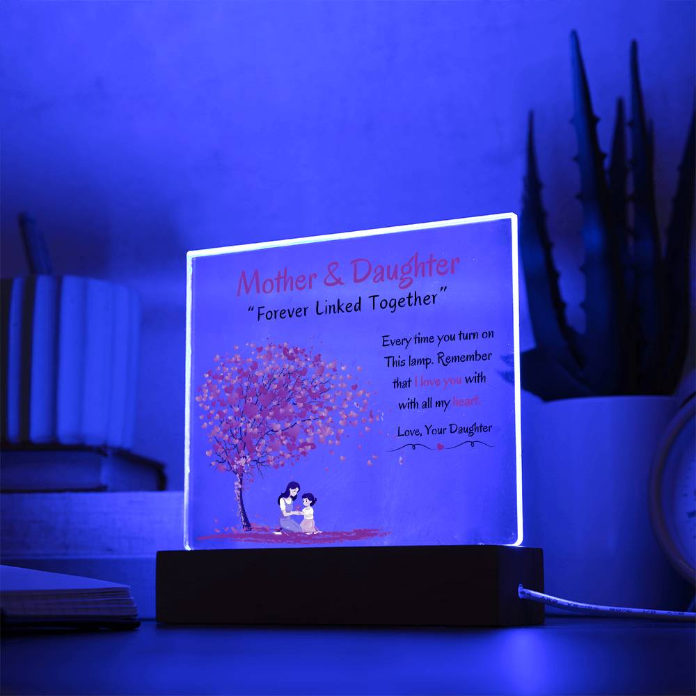 Mom & Daughter | Acrylic LED Night Light Decoration - AlexEcomStore