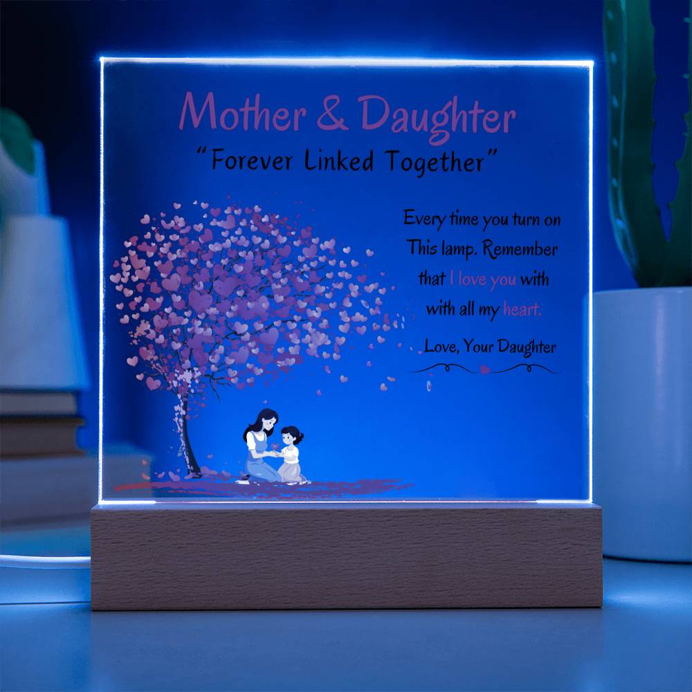 Mom & Daughter | Acrylic LED Night Light Decoration - AlexEcomStore