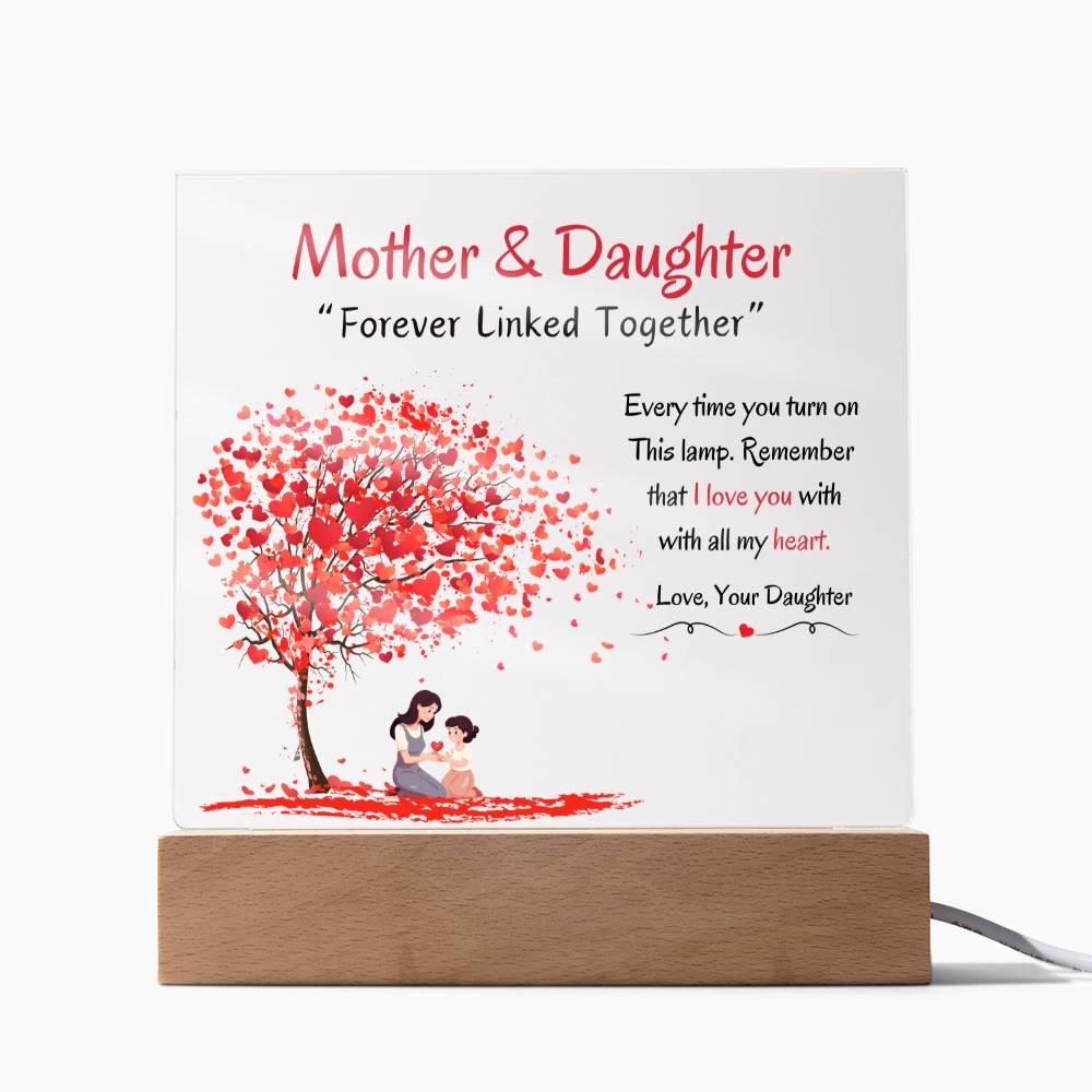 Mom & Daughter | Acrylic LED Night Light Decoration - AlexEcomStore