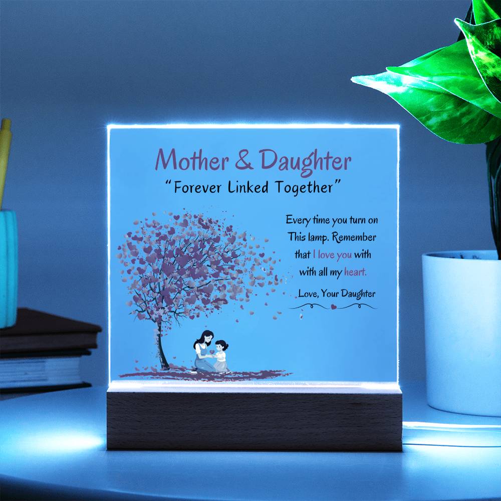 Mom & Daughter | Acrylic LED Night Light Decoration - AlexEcomStore