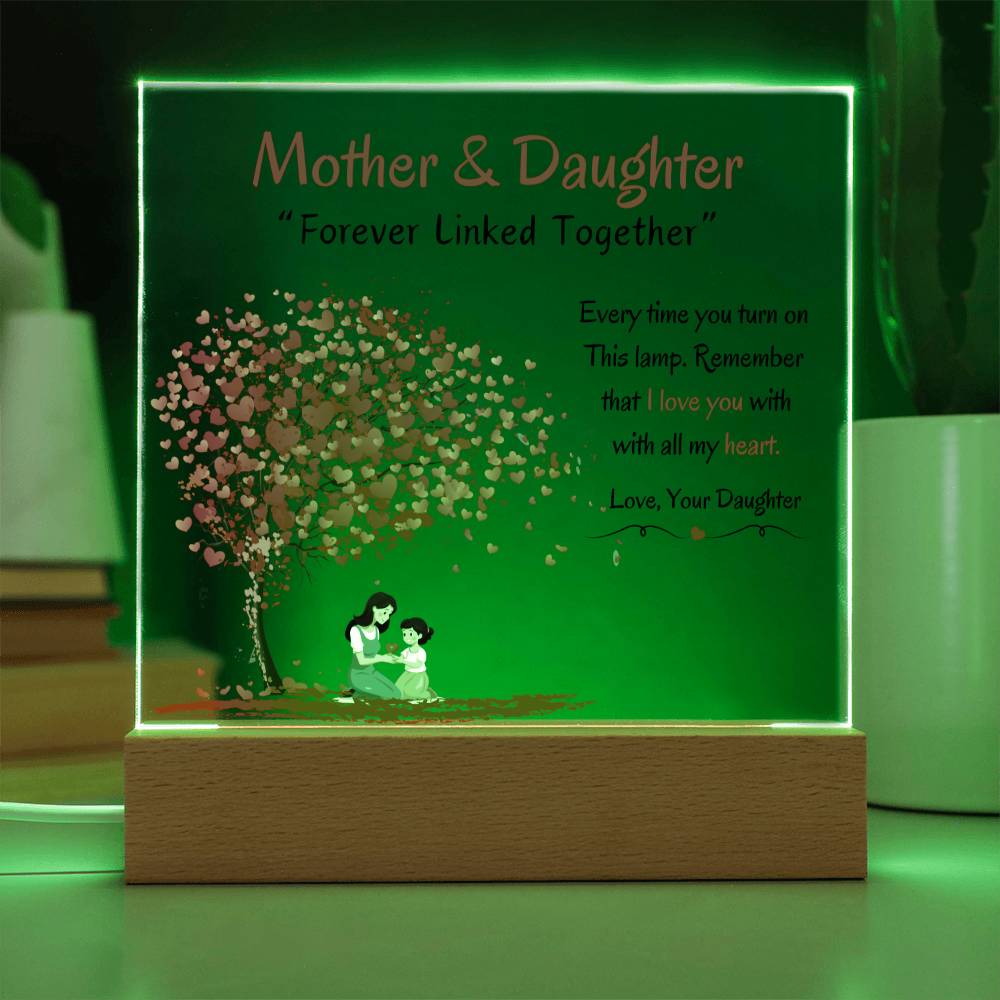 Mom & Daughter | Acrylic LED Night Light Decoration - AlexEcomStore