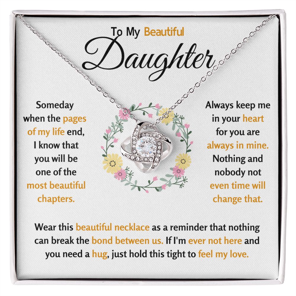 Beautiful Daughter | Love Knot Necklace - AlexEcomStore