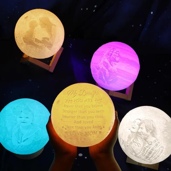 Custom 3D Printed Photo Lunar Light Moon Lamp - AlexEcomStore