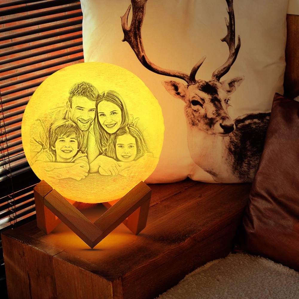 Custom 3D Printed Photo Lunar Light Moon Lamp - AlexEcomStore