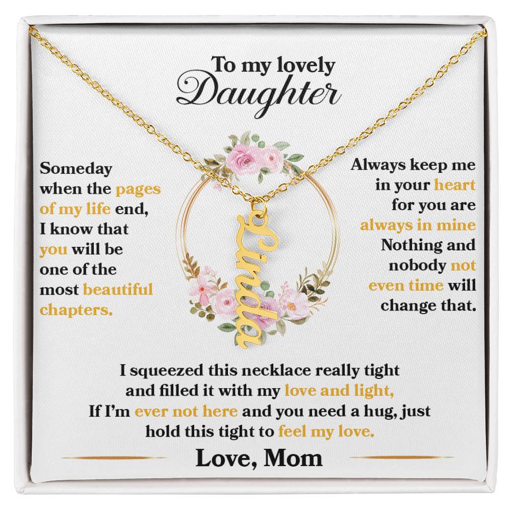 Daughter | Vertical Name Necklace - AlexEcomStore