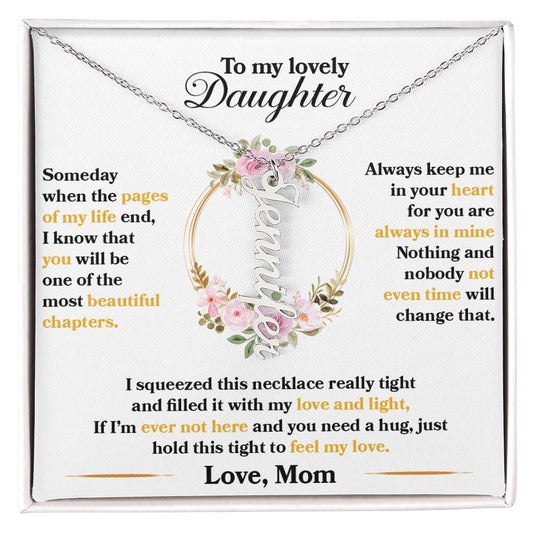 Daughter | Vertical Name Necklace - AlexEcomStore