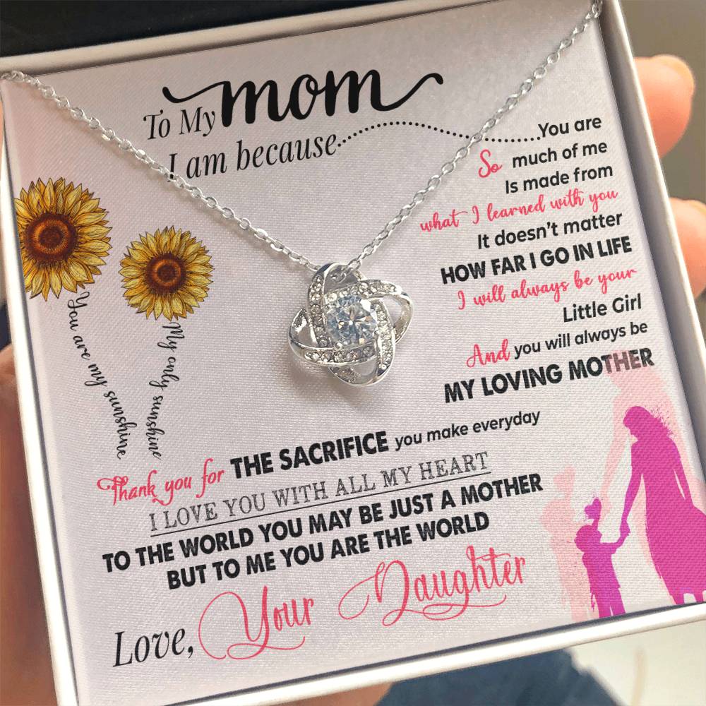 To Mom | Love knot Necklace - AlexEcomStore